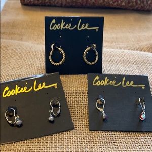 Lot of 3 pierced earrings